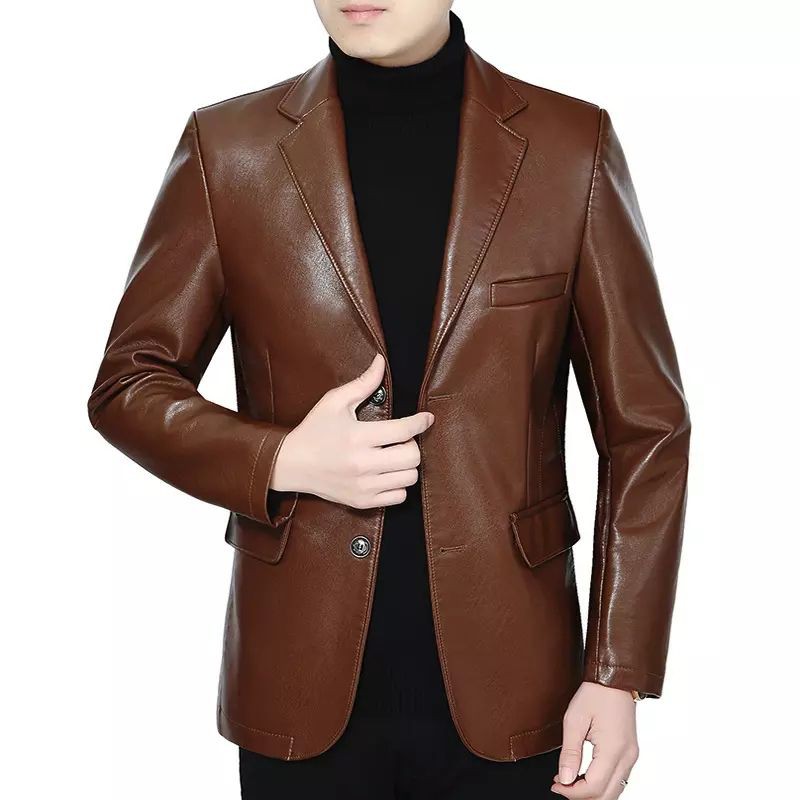 JAKET KULIT ASLI PRIA MODEL JAS 100% KULIT DOMBA JAKET KULIT BLAZER