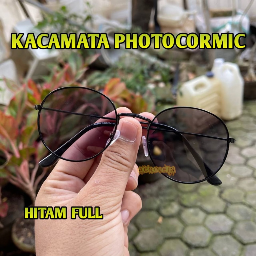 Kacamata Photocromic Hitam Anti Radiasi Korea Potocromic Murah Plus Fotocromic Normal 1920 COD