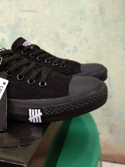 SEPATU SEKOLAH CONVERSE FLASH FULL BLACK PREMIUM MURAH