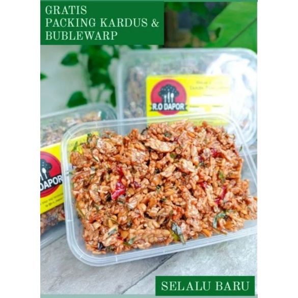 

400gram 750ml OREK KERING TEMPE /KERING OREK TEMPE KACANG TERI SAMBAL BALADO lauk siap saji tanpa pengawet higienis selalu baru by r.o dapor OLEH OLEH KOTA SOLO