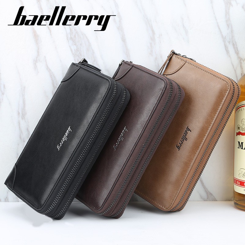 HS / Dompet Unisex Panjang Bahan Kulit PU Leather Premium S6702