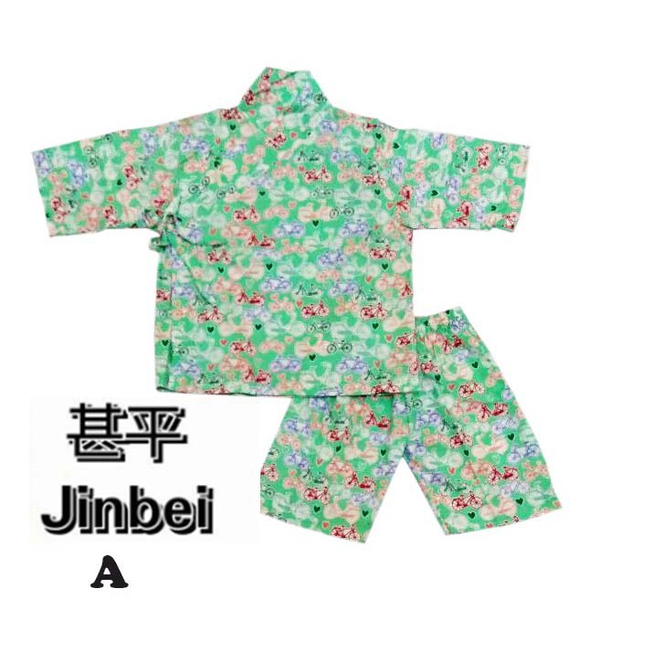 (120rb FreeOngkir) Jinbei Kimono Anak Musim Panas Yukata Jepang Jimbe Jimbei Jinbe