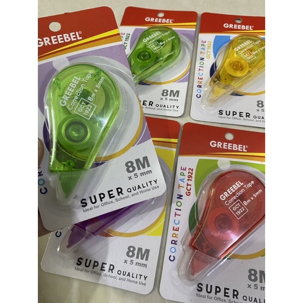 

TIPEX KERTAS correction tape GREEBEL warna warni