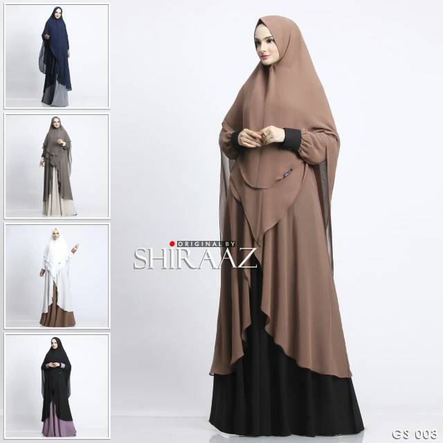Set gamis syari Shiraaz original gs 003