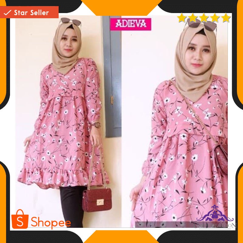 Tunik Sunrise Pink Sl Tunik Wanita Wolfis Pink