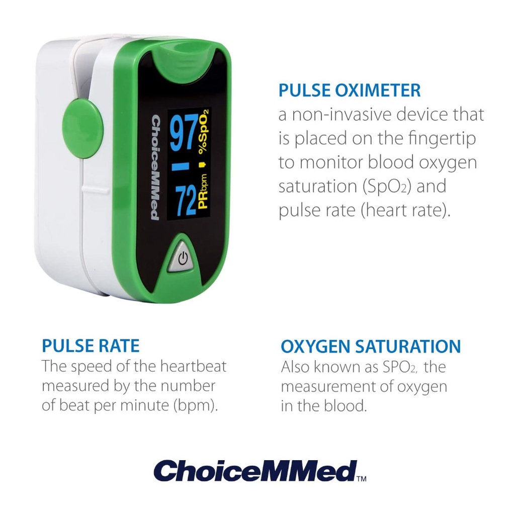 Choicemmed Fingertip Pulse Oximeter MD300C26 - Alat Ukur Kadar Oksigen