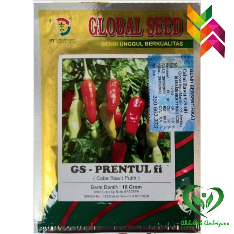 Benih Cabe Rawit F1 GS - PRENTUL F1 isi 10 Gr Produk PT GLOBAL SEED