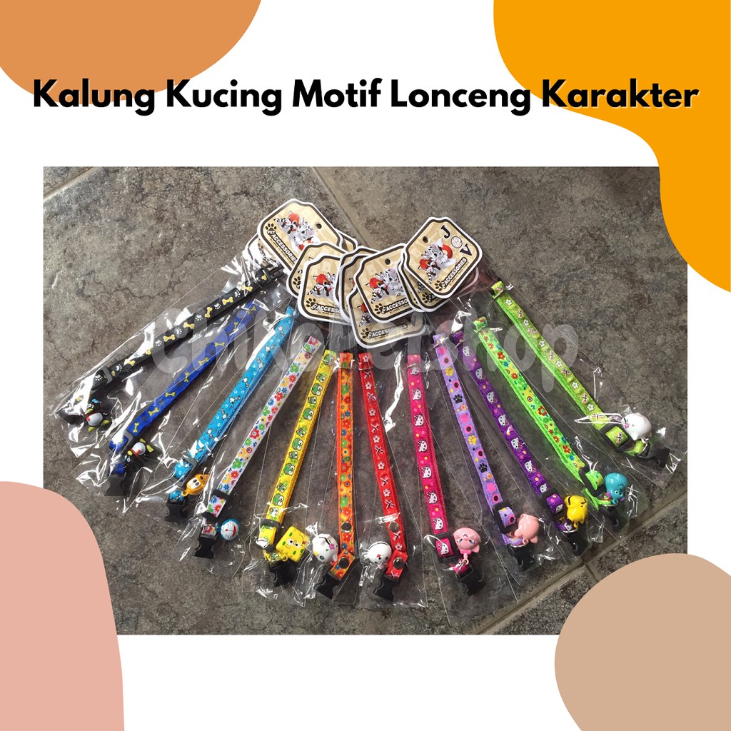 KALUNG KUCING MOTIF LONCENG KARAKTER