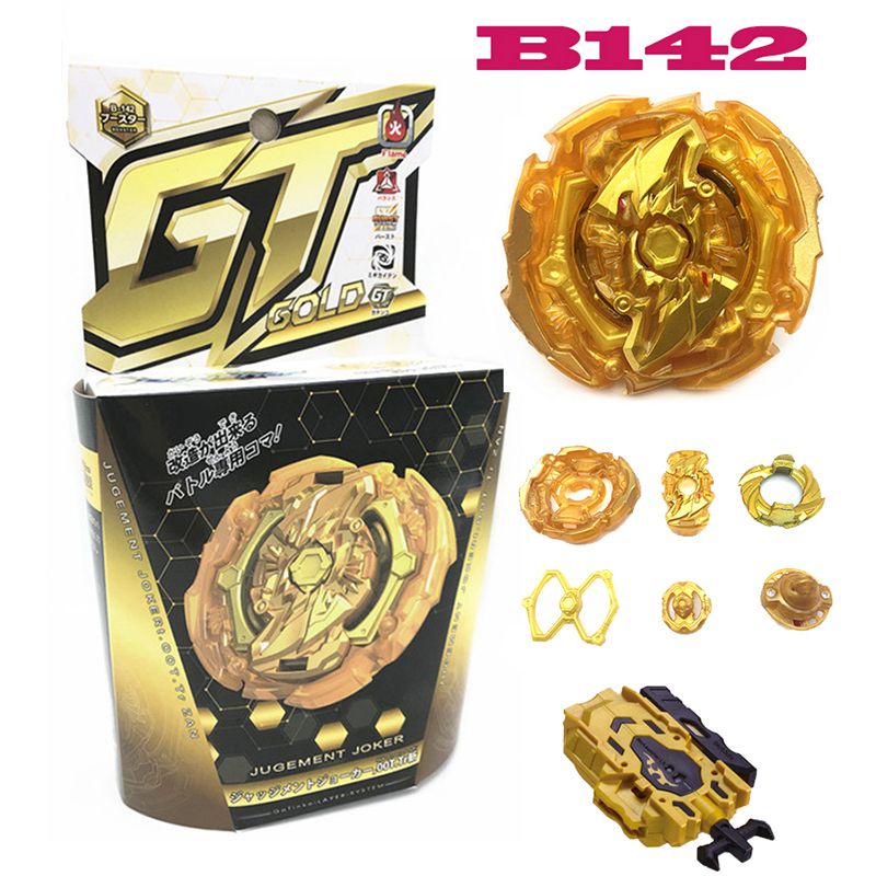 【Ready Stock】Gold Beyblade Burst GT-B145 B144 B142 B140 B139 B134 Spinning Top Random Wire Launcher Kids Toy
