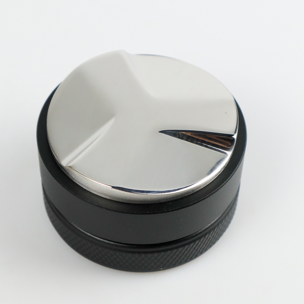 Tamper Kopi Espresso Flat Press Tool Coffee Powder Stainless Steel 53 mm - 3153 - Black