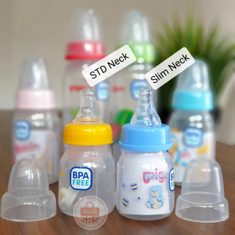 Botol Susu Bayi PIGEON Slim Neck 50ml, 120ml, 250ml BPA FREE Botol Dot Susu Baby Dot Bulat PP Standar