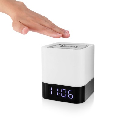 Best Seller MUSKY DY28 Alarm Clock Wireless Bluetooth Speaker LED Colorful Night Lamp Kualitas