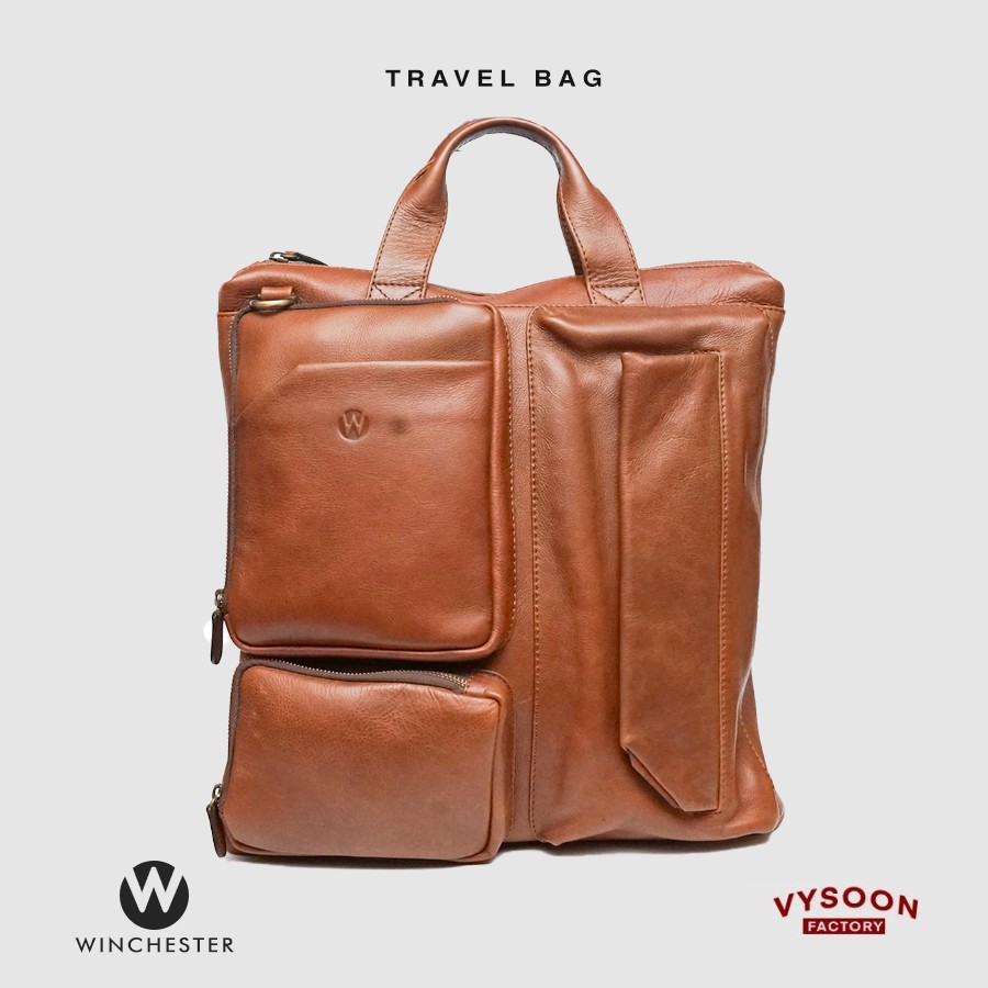 Tas Premium 100% Leather / Tas Traveling Full Leather / Tas Unisex