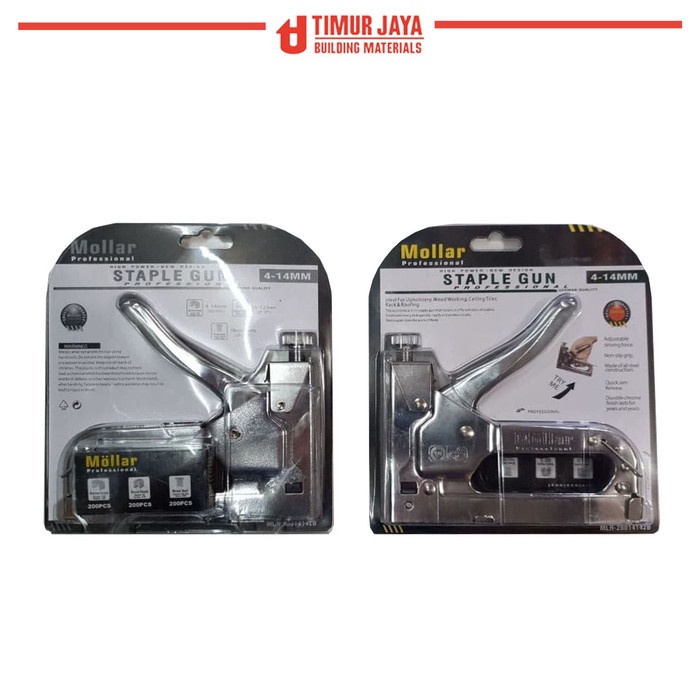 

MOLLAR Staple Gun 3 in 1 Way Heavy Duty Staples Tembak hekter jok