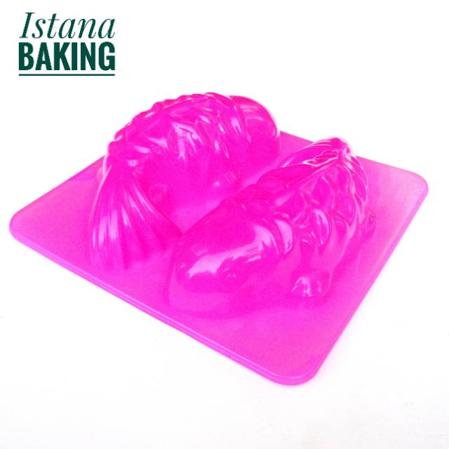 Cetakan ikan koi puding agar jelly coklat koi 2 cavity