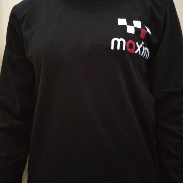 Kaos maxim lengan panjang hitam