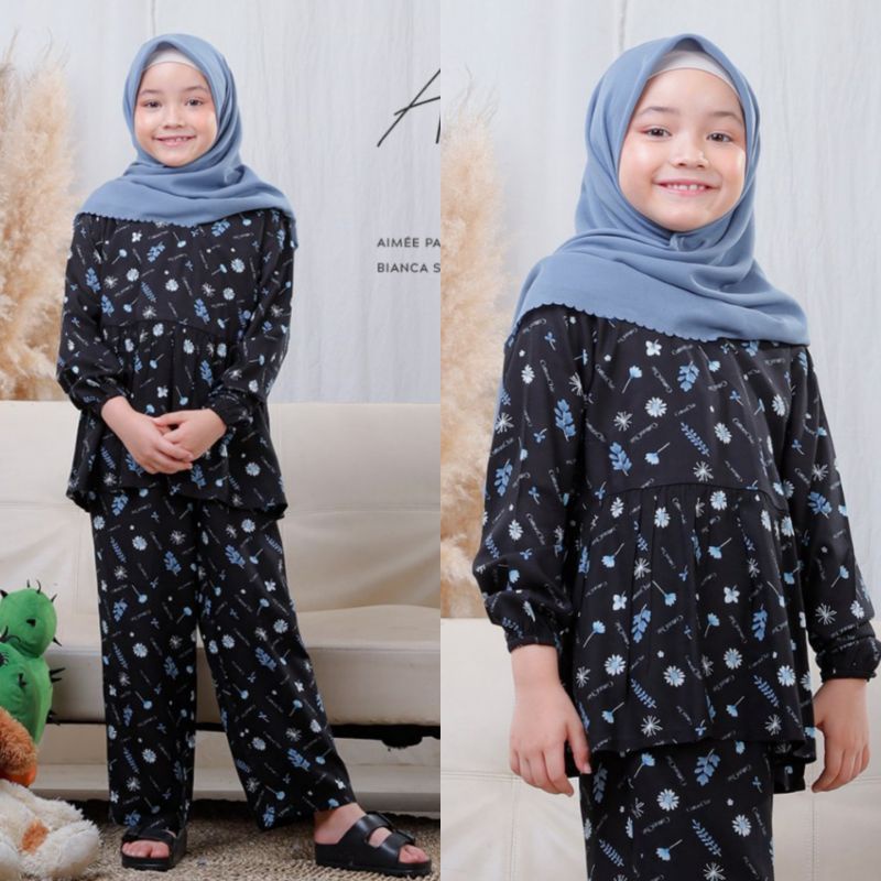 baju tidur piyama anak rayon aimee by Cottonchic