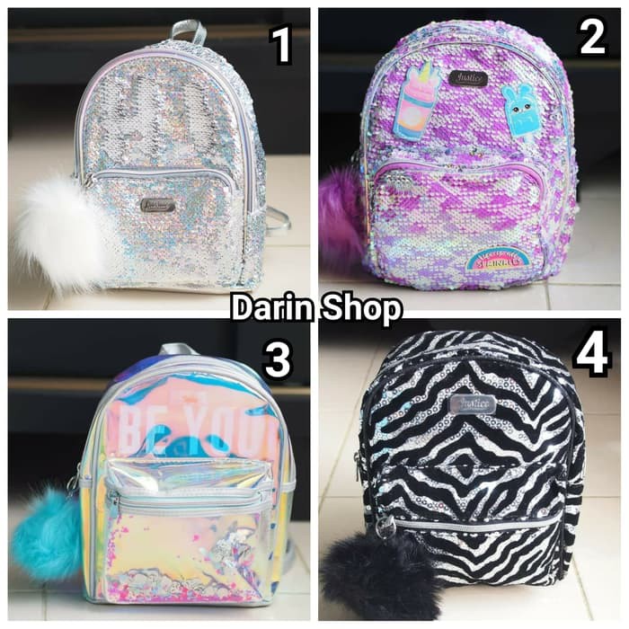 TAS RANSEL MINI JUSTICE BACKPACK BAG BUAT REMAJA ABG ORIGINAL SALE