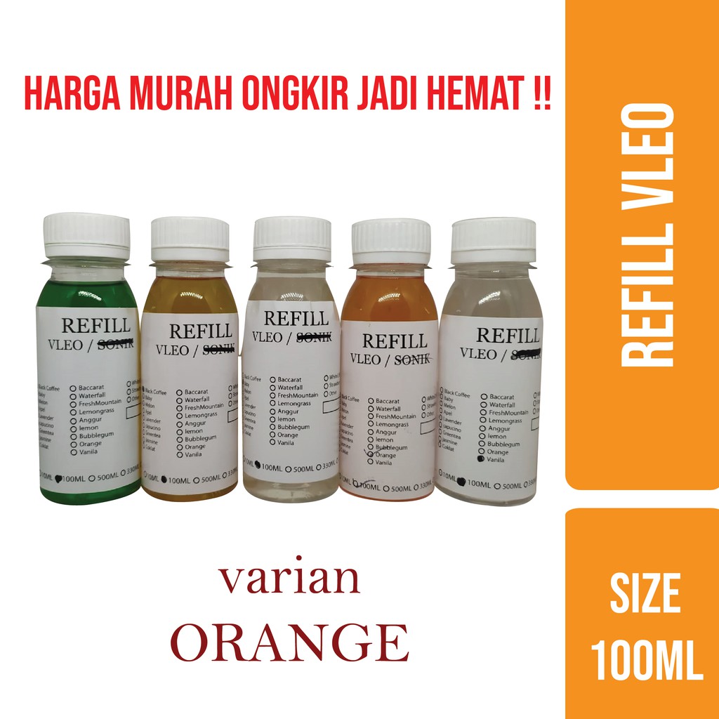 Refill vleo - Formula  Parfum Ruangan / Mobil 100 Ml