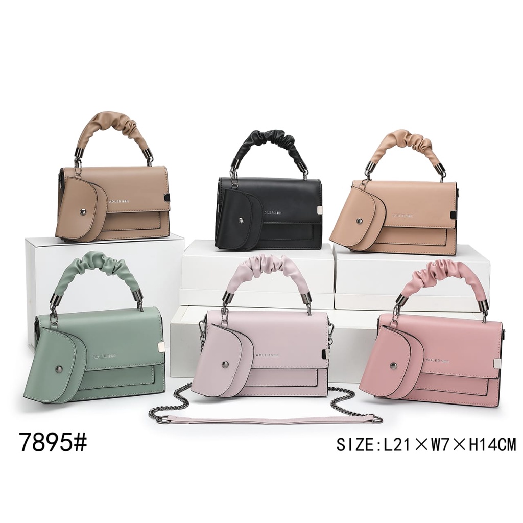 Promise 7895# Tas Wanita Import 3Tali ADLER PREMIUM Fashion (Bs COD)  2kg muat 3Pcs