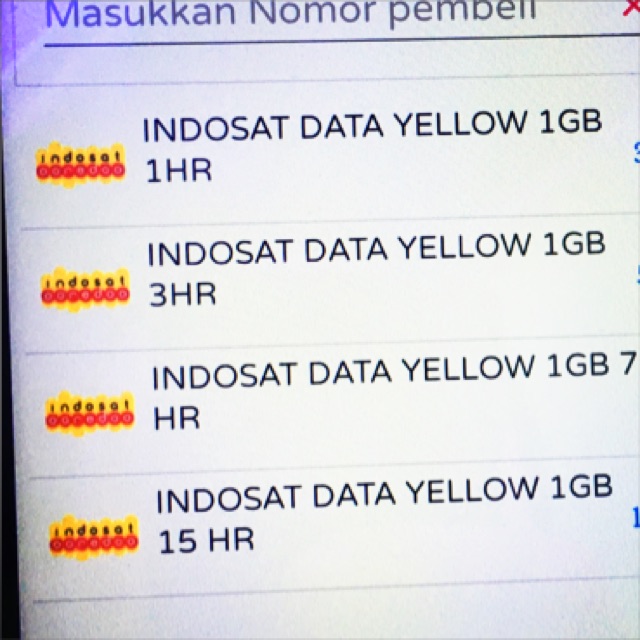 Kuota indosat yellow