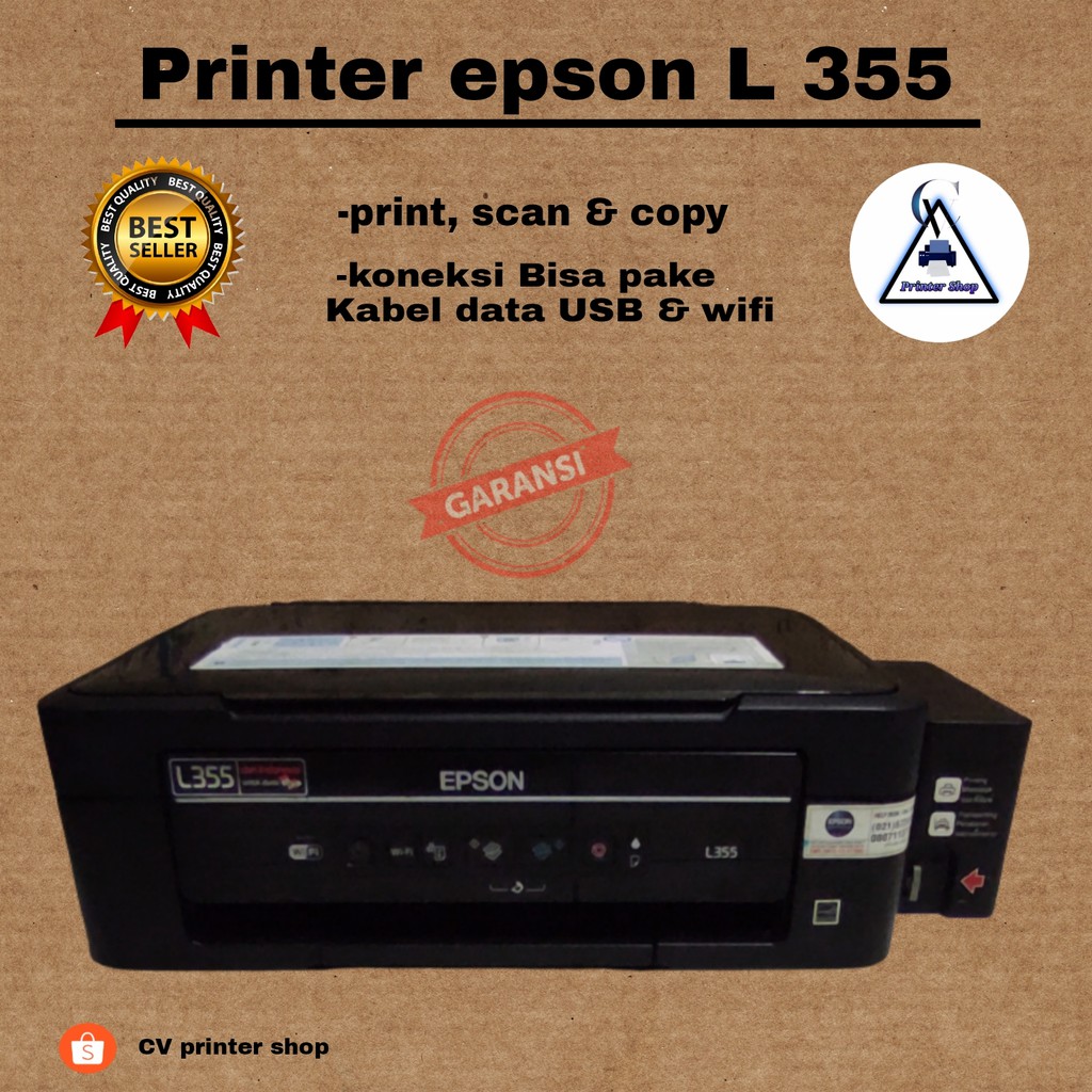 Printer Epson L355 Scan Copy Wifi
