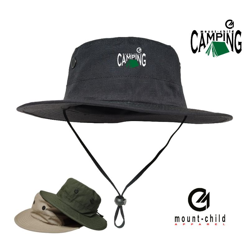 Topi rimba premium logo camping topi gunung original monutchild apparel