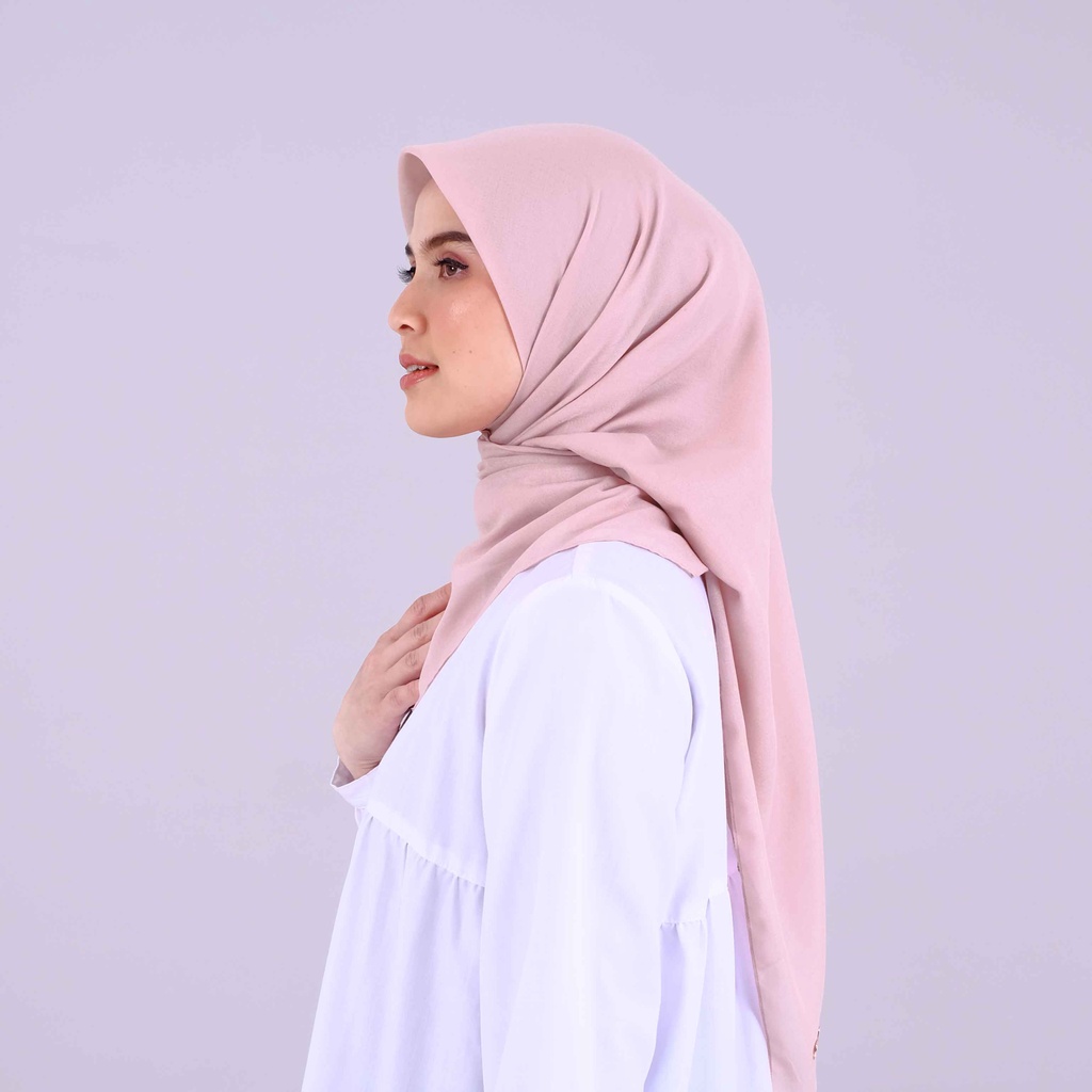 HIJAB POLOS LIZA DEENAY SILVER PINK/PINK MUDA ORIGINAL TERBARU-JILBAB WANITA CANTIK-KERUDUNG ORI
