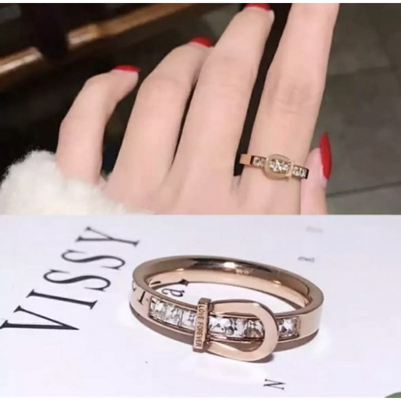 CINCIN WANITA ASLI TITANIUM