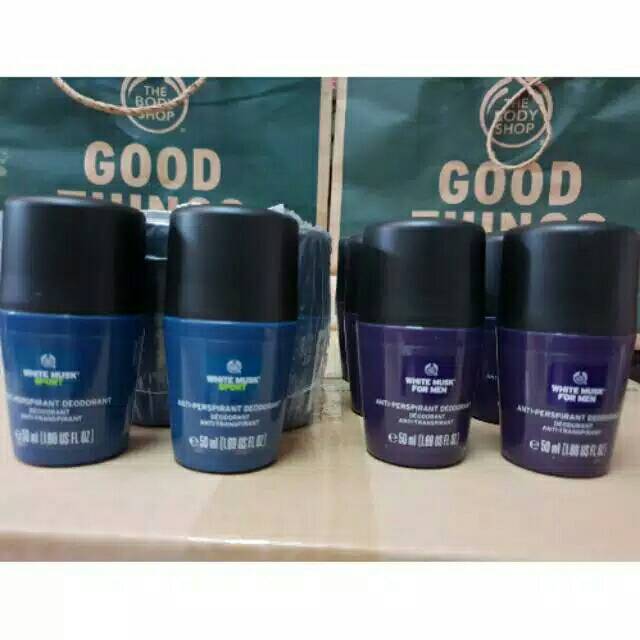 THE BODY SHOP WHITE MUSK FOR MEN, BLACK MUSK, THE ACTIVIST DEODORANT ORIGINAL