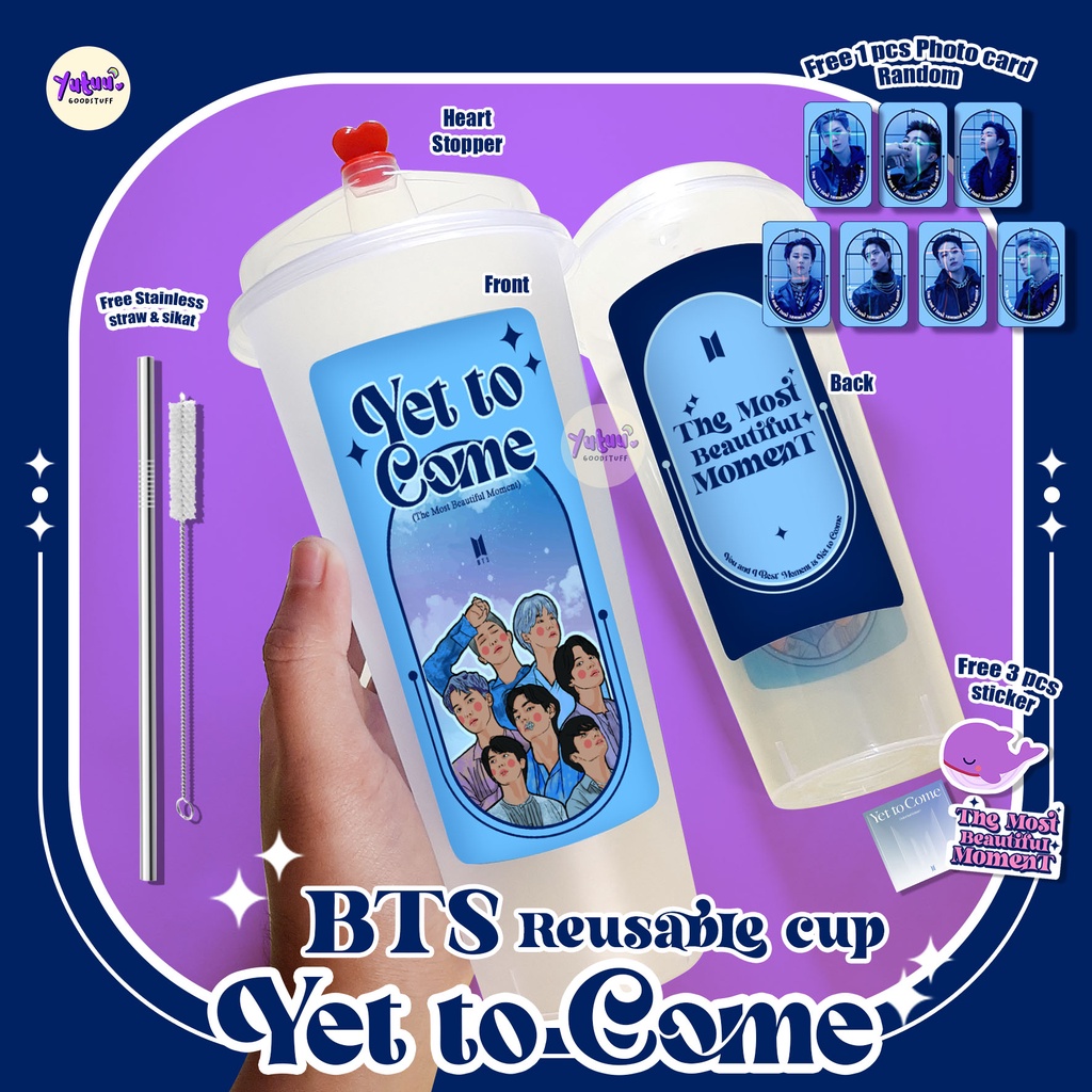 Yet to Come Reusable CUP version /KPOP Reusablecup/ BANGTAN Reusablecup fanmade