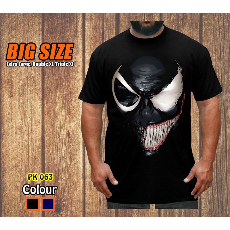 Baju Kaos Pria Superhero "VENOM2" Size M - 3XL
