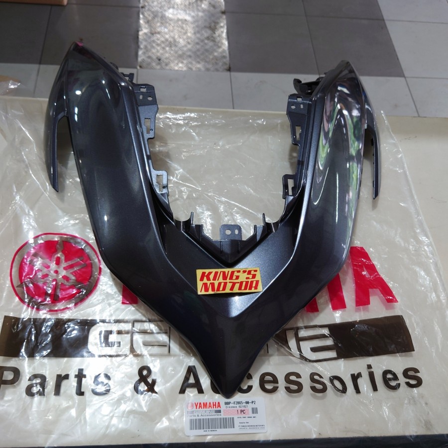 DASI COVER TAMENG DEPAN ABU METALIK NEW AEROX 155 CONNECTED BBP-P2