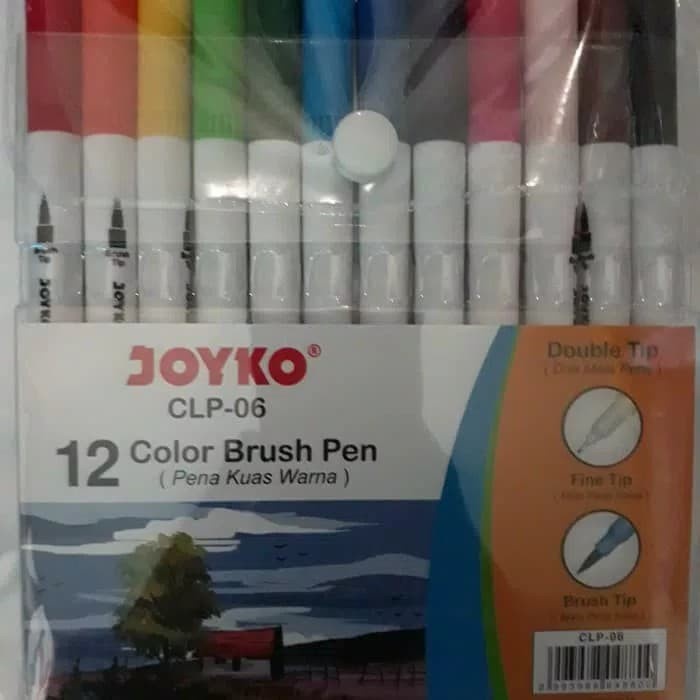 

kaligrafi-perlengkapan- brush pen joyko clp-06 (dua mata pen) -perlengkapan-kaligrafi.