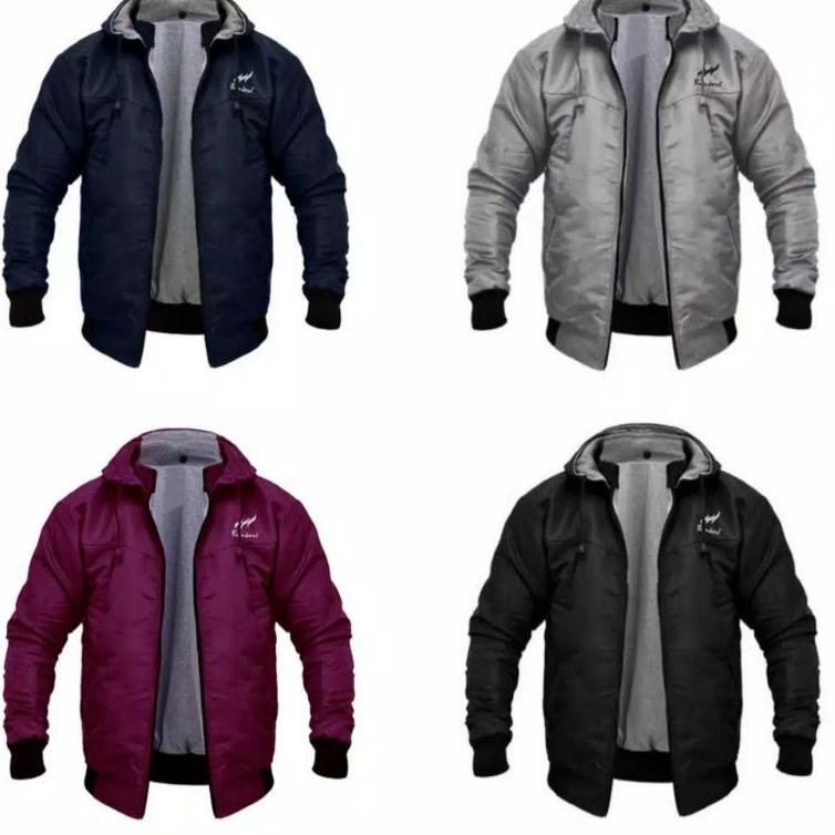 Motif Terkini Jaket Parasut Bolak Balik Jumbo Big Size L-XXXL Pria Dewasa Terbaru Original Hoodie Ba