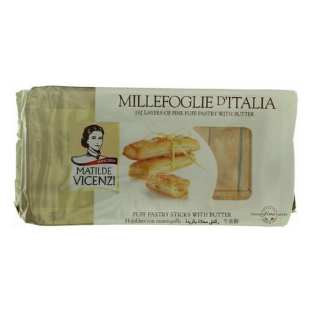 MATILDE VICENZI MILLEFOGLIE D ITALIAN PUFF PASTRY STICKS WITH BUTTER