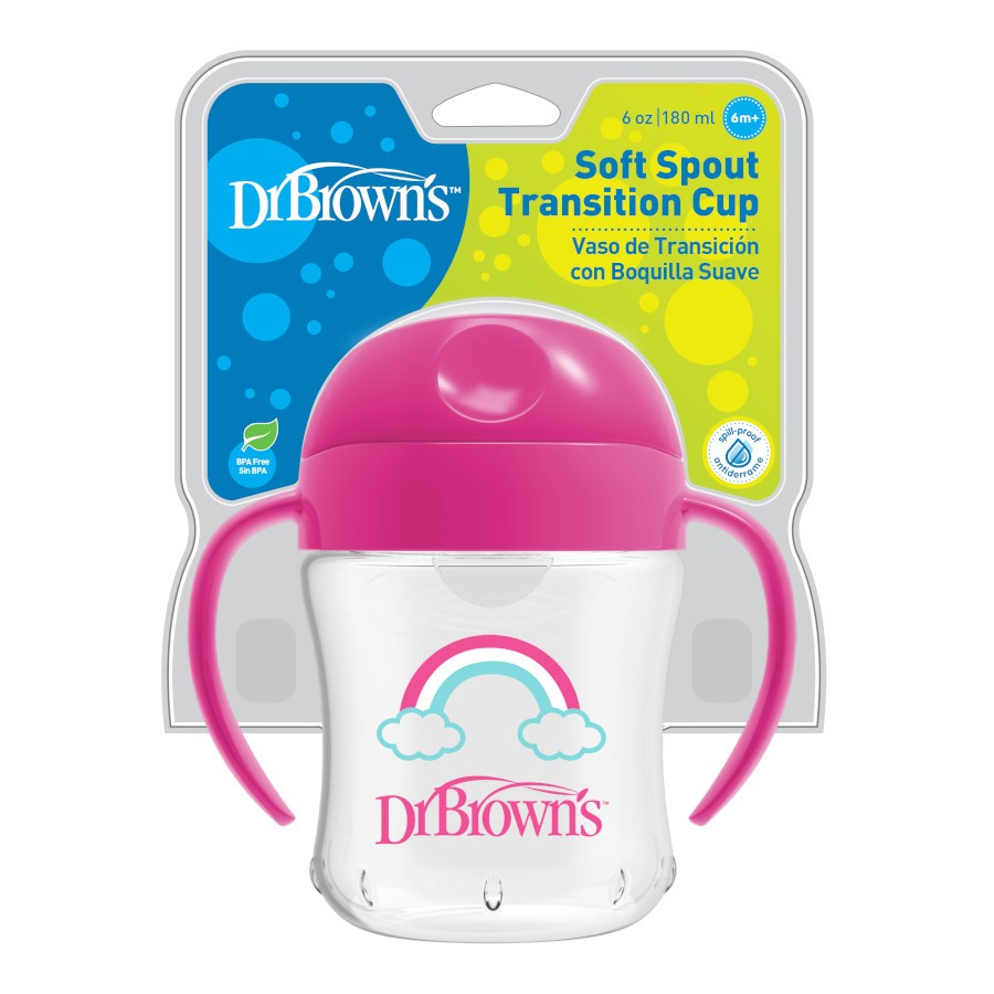 Dr.Brown's TC61001 Soft Spout Transition Cup180ml 6m+ | Botol Minum