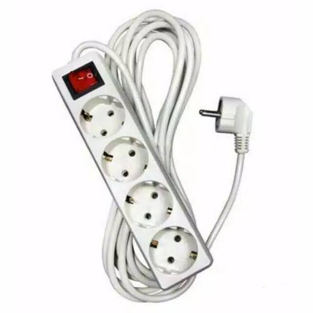 Colokan Listrik 4 Lubang 5 Meter