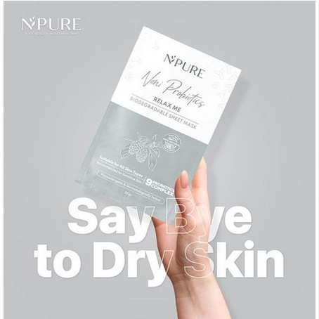 B25 N'PURE noni probiotics sheet mask masker npure murah asli termurah original bpom 20gram salon wajah perawatan kecantikan tubuh mata melembabkan anti aging garis halus kerutan serum essence scrub peel toner pembersih