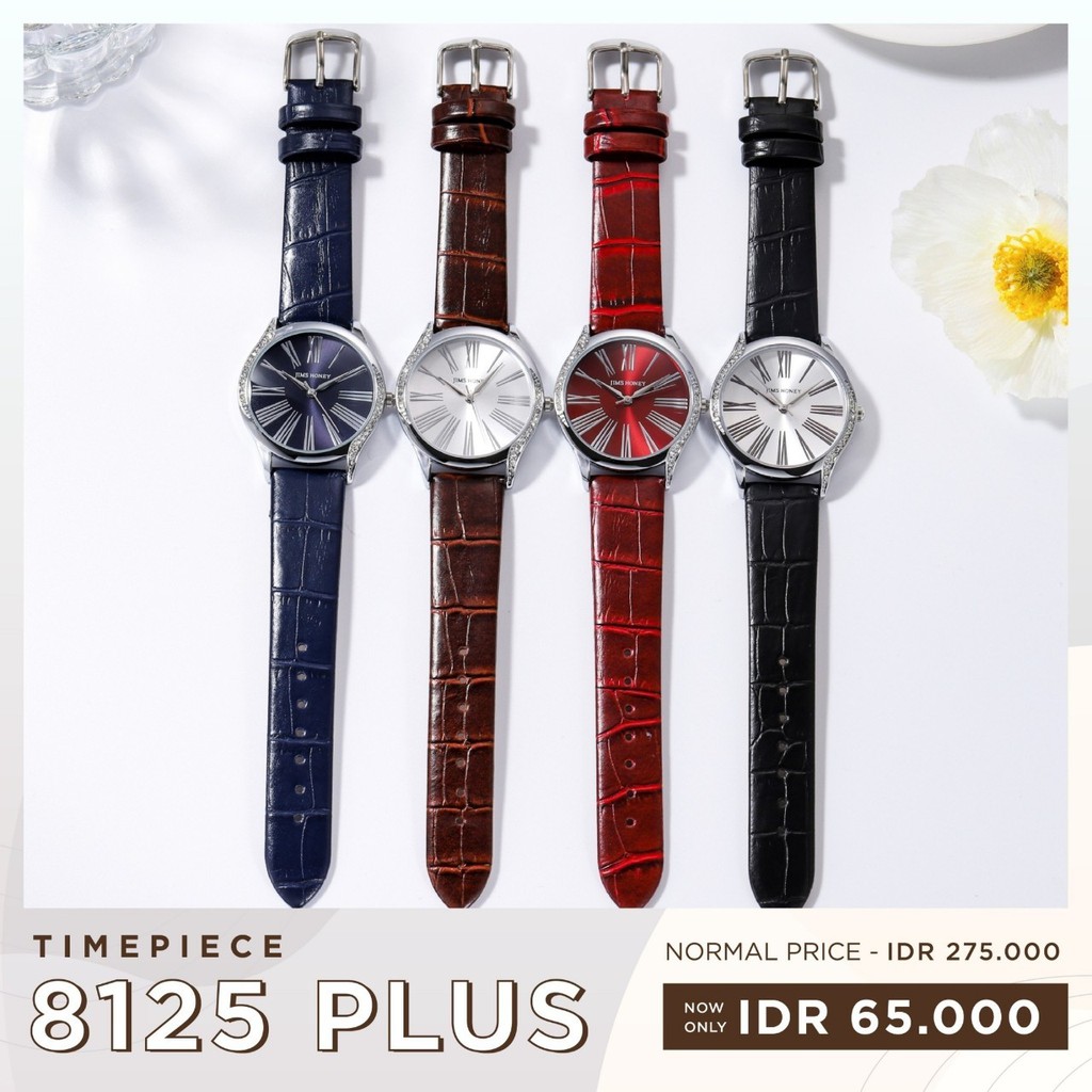 JAM TANGAN JIMS HONEY 8125 Cewek Wanita Fashion Elegan Mewah Cantik JH Ori Murah