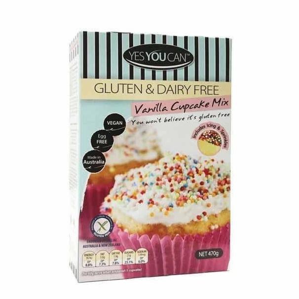 

yes you can vanilla cupcake mix 470gr