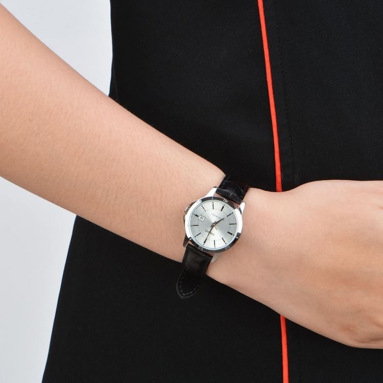 Casio General MTP-V004L-1A / LTP-V004L-1A / 7A Jam Tangan Kulit Couple