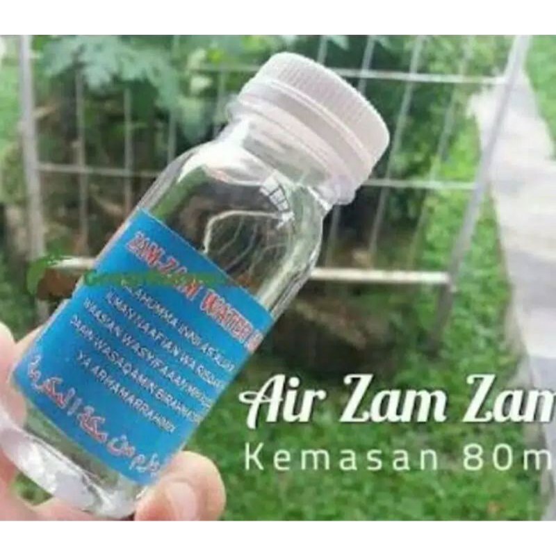 

Zam Zam Water Mekkah/ Air ZamZam/ Air Zam Zam Kecil Mini 80 ml Asli 100%/ Air Zam Zam Oleh Oleh Haji Umroh/ Air Zam Zam Kemasan Botol