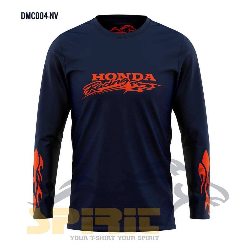 TERBARU KAOS PRIA DISTRO HONDA RACING LENGAN PANJANG JUMBO BIG SIZE