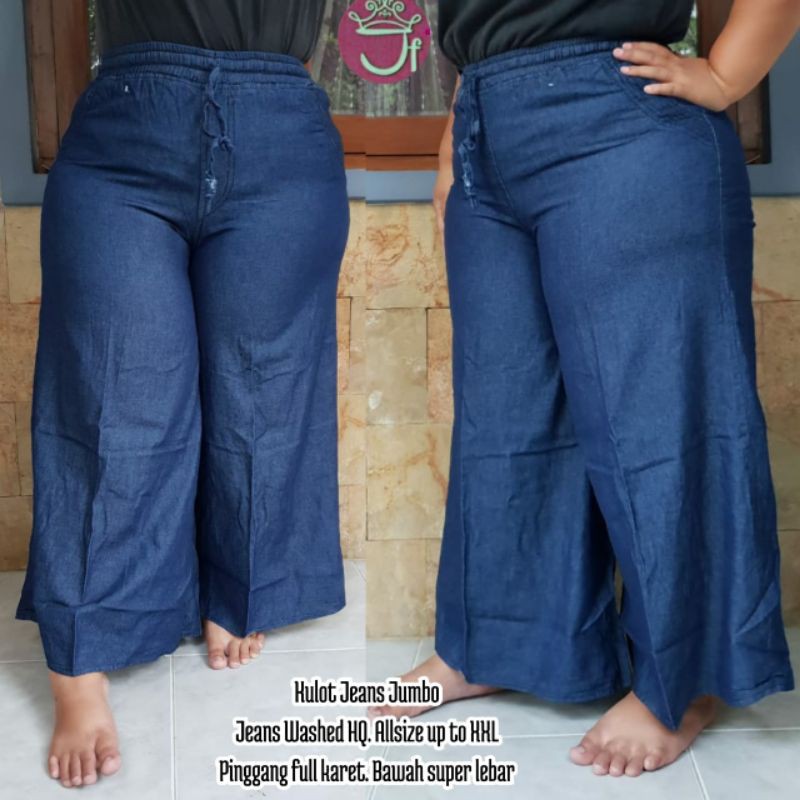 Kulot jeans XXL (SUPER LEBAR/MAYUNG) //JF6753