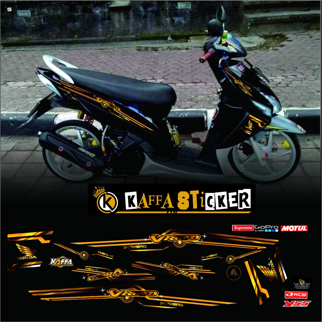 Striping Vario 110 Karbu Cw - Striping Variasi List Vario 110 Karbu Cw Racing