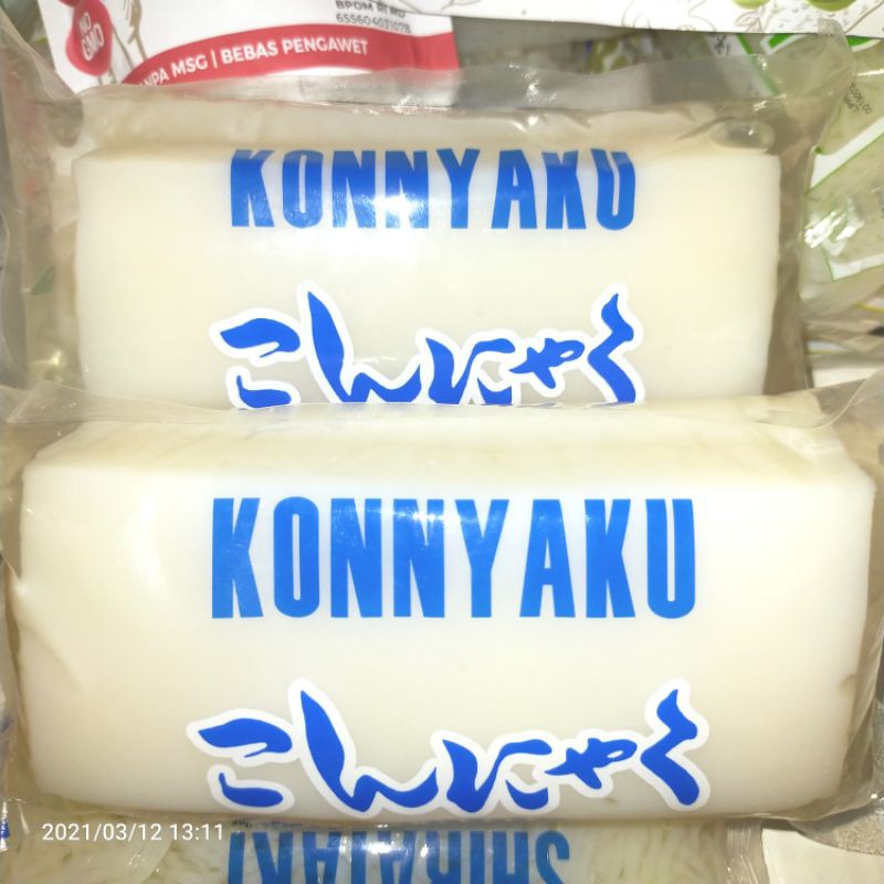 Shirataki Konyaku Topokki Konyaku Blok - 500g