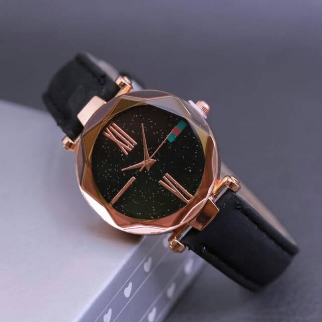 Jam tangan wanita gu*ci tali kulit