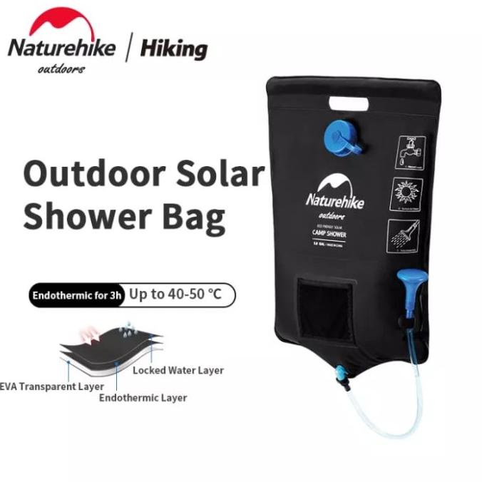FREE ONGKIR Solar shower outdoor naturehike NH21SJ032 tas shower mandi camping