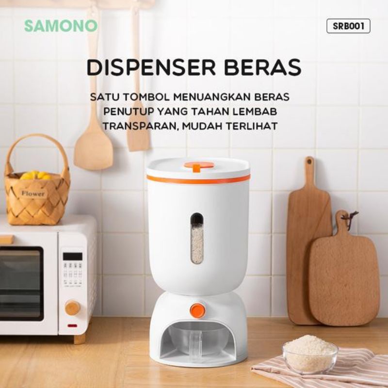 Samono SRB001 Rice Bucket Dispenser Beras Kapasitas 10kg